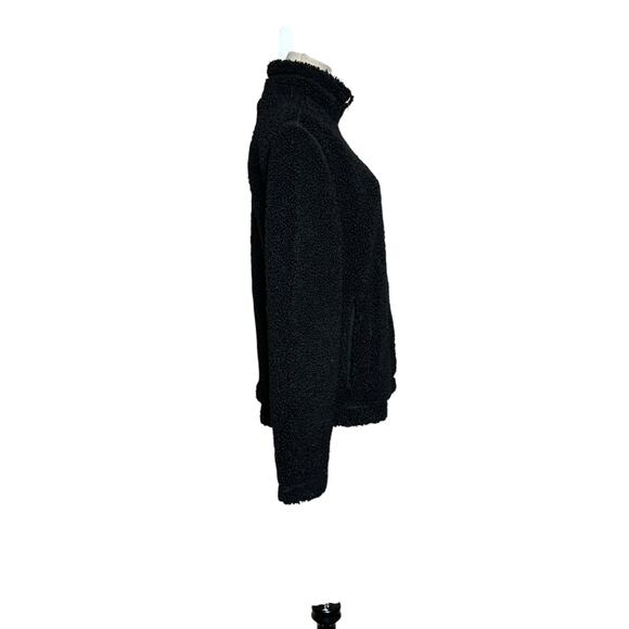 H&M black teddy long sleeves full zip jacket size XS - Picture 12 of 13